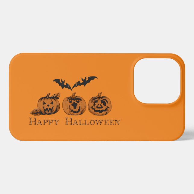 Funda Para iPhone Estuche para iPhone de otoño/Halloween/calabaza (Reverso Horizontal)