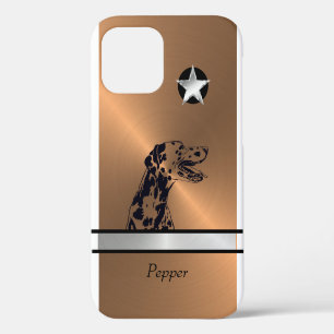 Funda Para iPhone 12 Estuche para iPhone de perro dálmata de cobre y pl