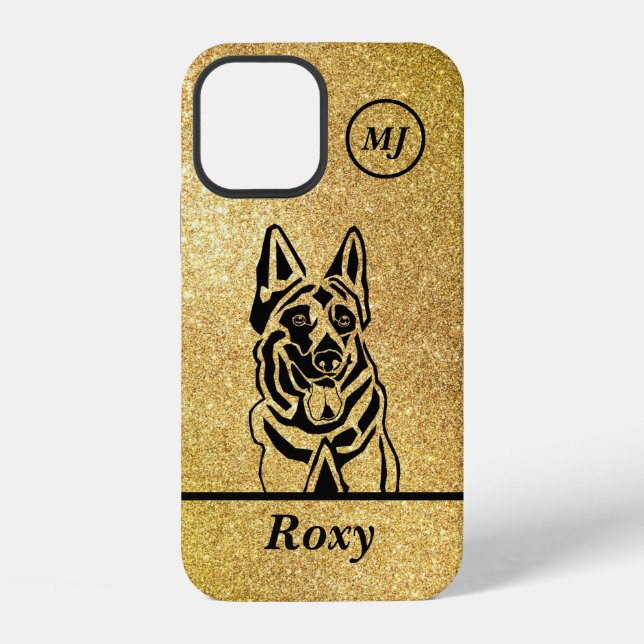 Funda Para iPhone Estuche para iPhone de personalizable German Sheph (Reverso )