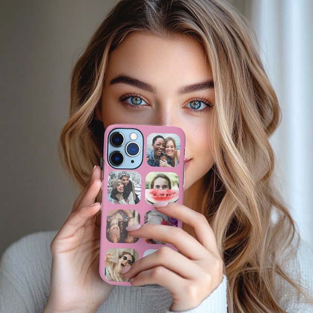 Funda Para iPhone Estuche para iPhone de plantilla rosa de 7 Collage (Subido por el creador)