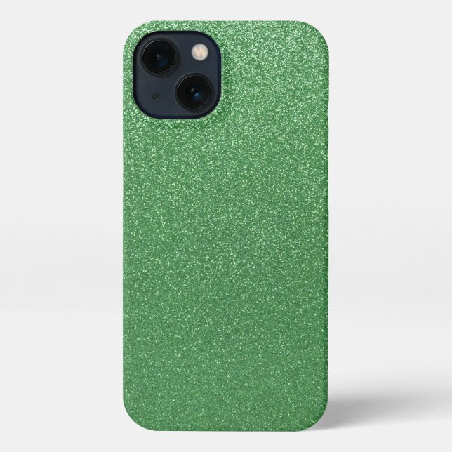 Funda Para iPhone Estuche para iPhone de Purpurina verde brillante (Reverso )