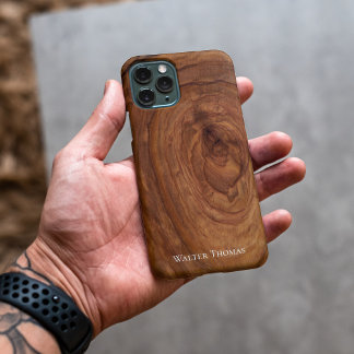 Funda Para iPhone 14 Pro Max Estuche para iPhone elegante y moderno de madera