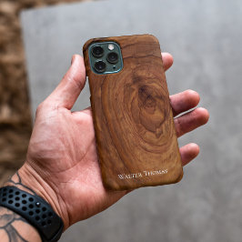 Funda Para iPhone 14 Pro Max Estuche para iPhone elegante y moderno de madera