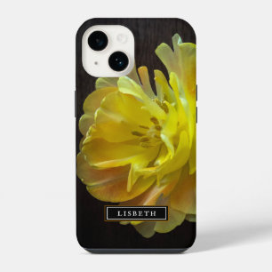 Funda Para iPhone 14 Estuche para iPhone floral de flores amarillas