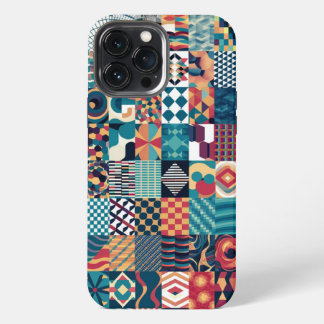 Funda Para iPhone 13 Pro Max Estuche para iPhone/iPad de Grid Collage artístico