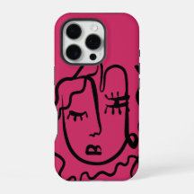 Estuche para iPhone / iPad de la línea de la mujer