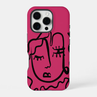 Funda Para iPhone 16 Pro Estuche para iPhone / iPad de la línea de la mujer