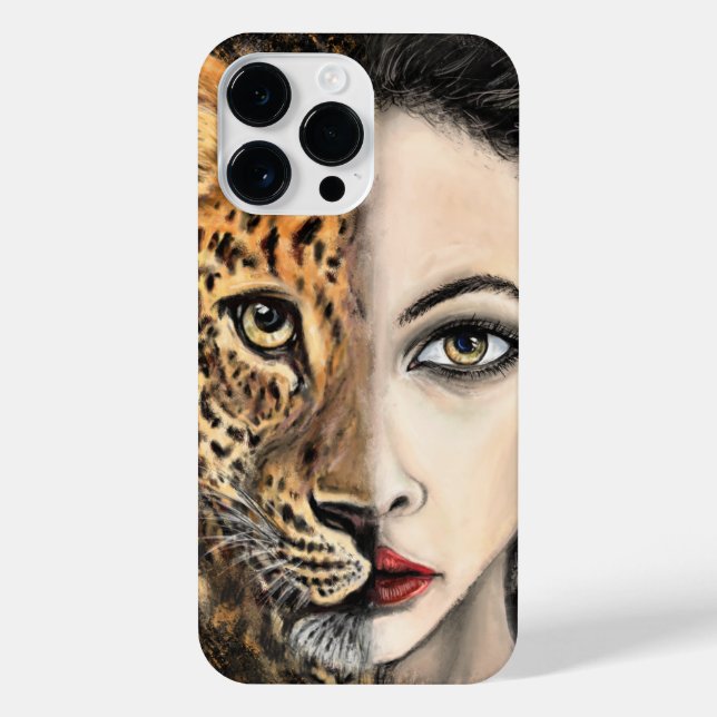 Funda Para iPhone Estuche para iPhone Leopard Chica (Reverso)