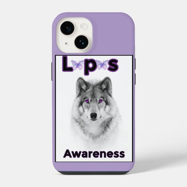 Funda Para iPhone Estuche para IPhone Lupus Awareness (Reverso )