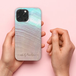 Funda Para iPhone 13 Pro Max Estuche para iPhone Madre de Pearl Seashell