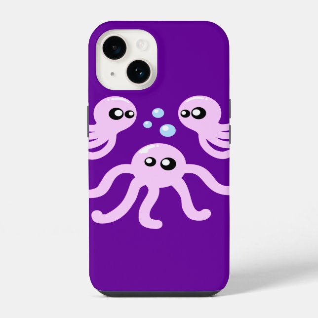 Funda Para iPhone Estuche para iPhone Octopus Cute (Reverso )