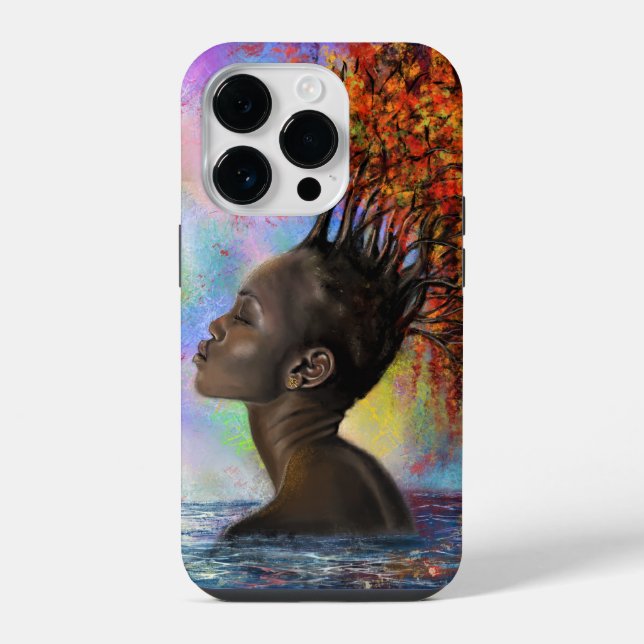 Funda Para iPhone Estuche para iPhone para mujer de otoño (Reverso )