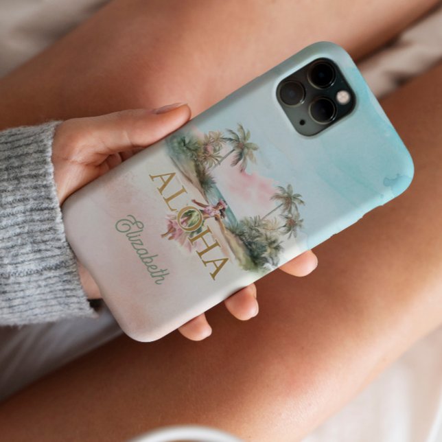 Funda Para iPhone Estuche para iPhone Personalizado Tropical Hawaii  (Customizable Aloha phone case)