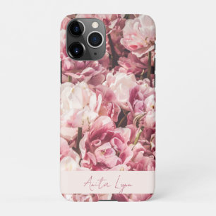 Funda Para iPhone 11Pro Estuche para iPhone Pink Peony Funda Mate