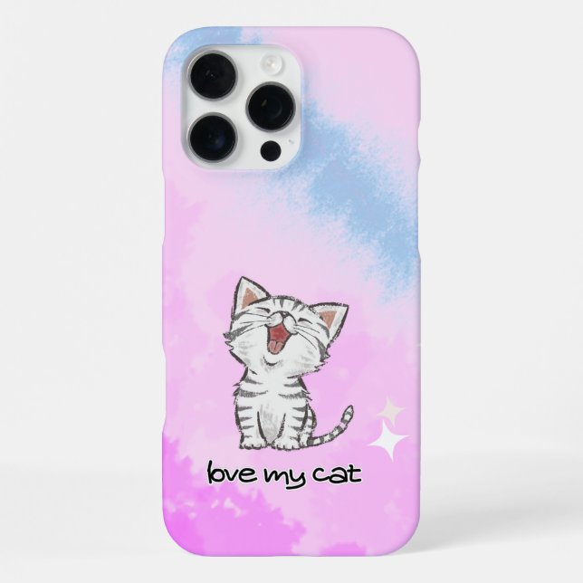 Funda Para iPhone Estuche para iPhone rosa de gato / iPad (Reverso )