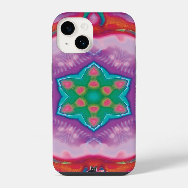 Funda Para iPhone Estuche para iPhone Rosette Kaleidoscope (Reverso )