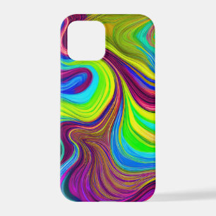 Funda Para iPhone 12 Pro Estuche para iPhone Swirl vibrante abstract - colo
