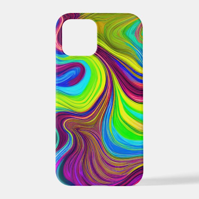 Funda Para iPhone Estuche para iPhone Swirl vibrante abstract - colo (Reverso )