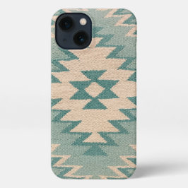 Estuche para iPhone - Tejido suroeste, Pastel Aqua