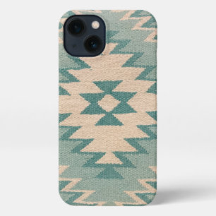 Estuche para iPhone - Tejido suroeste, Pastel Aqua
