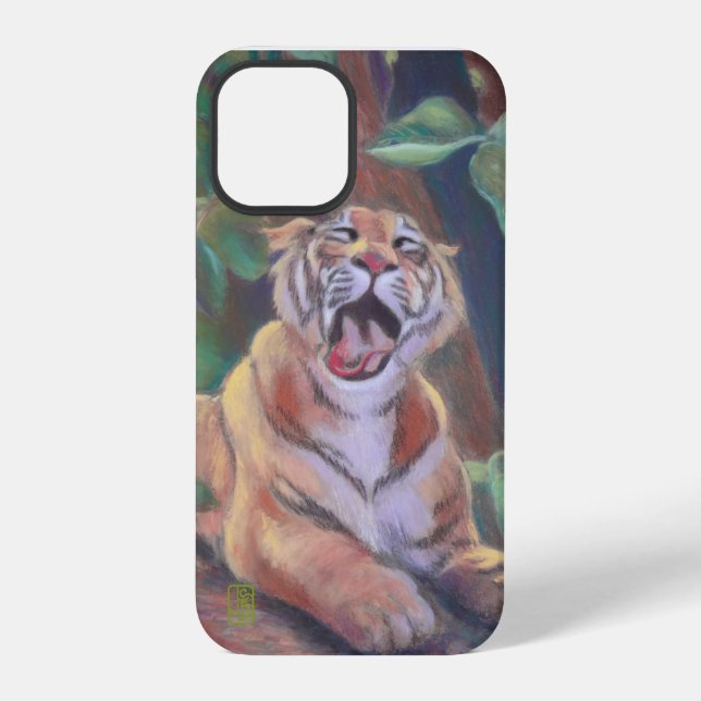 Funda Para iPhone Estuche para iPhone Yawning Tiger (Reverso )
