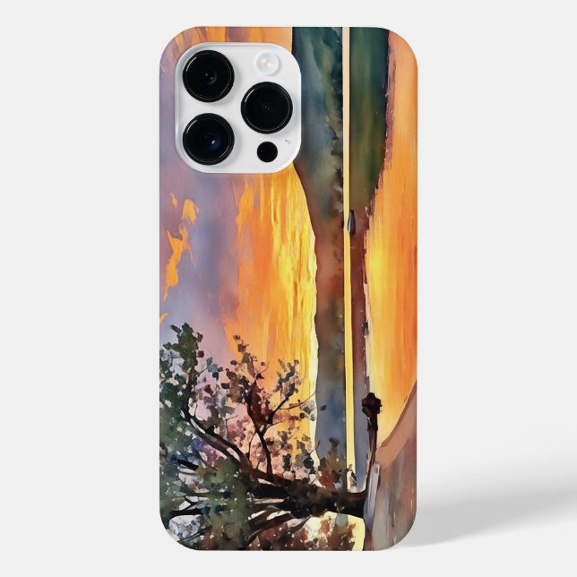 Funda Para iPhone Estuche para teléfono Adirondack Lake Sunrise (Reverso)