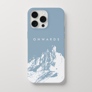 Estuche para teléfono azul de hielo minimalista