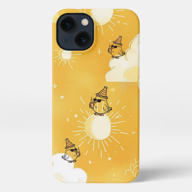 Funda Para iPhone Estuche para teléfono con pájaro Sunshine lindo -  (Reverso )