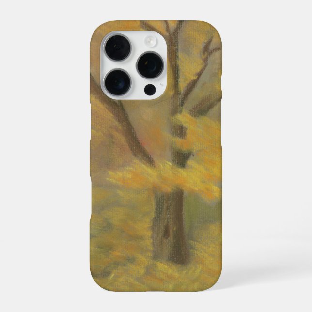 Funda Para iPhone Estuche para teléfono de árbol de otoño (Reverso)