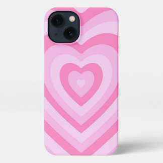 Estuche para teléfono de corazón rosado