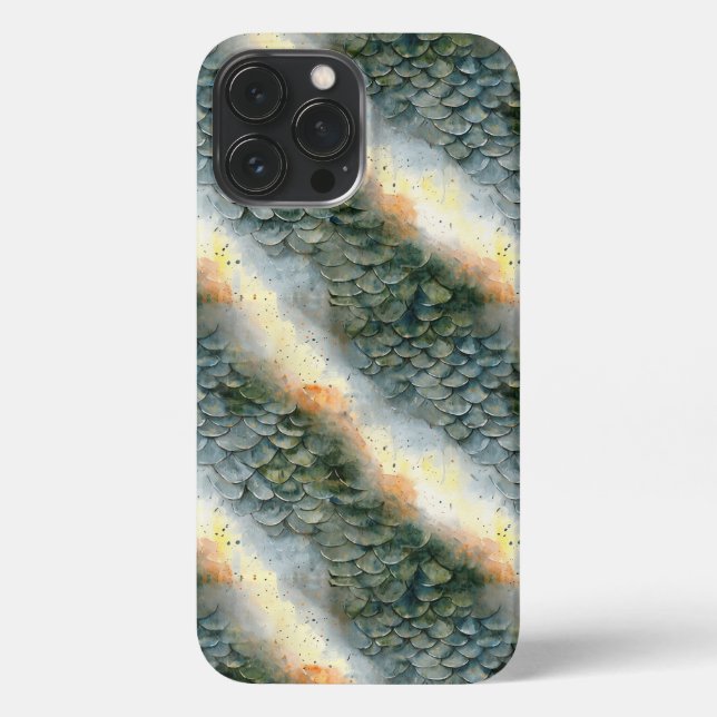 Funda Para iPhone Estuche para teléfono de escala Dragon (Reverso )