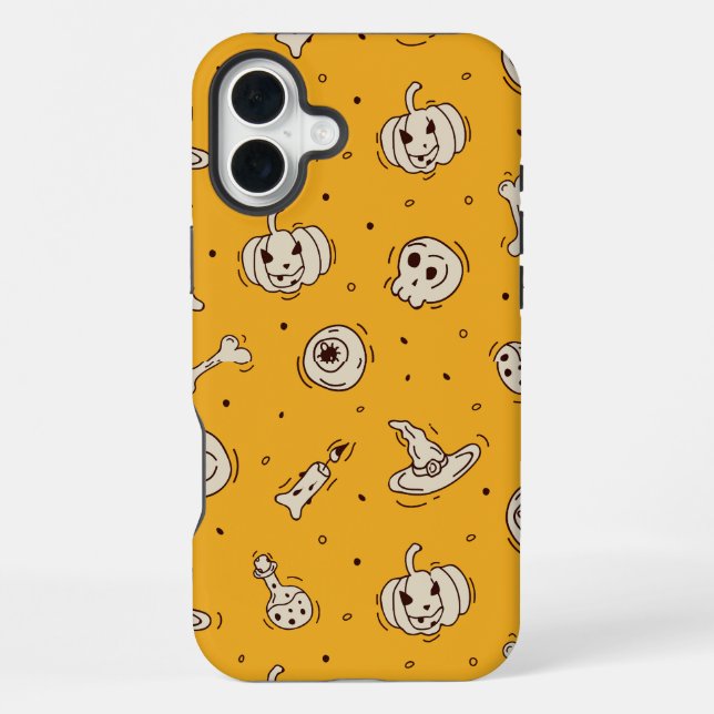 Funda Para iPhone Estuche para teléfono de Halloween con ortografías (Reverso )