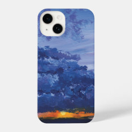 Funda Para iPhone 14 Estuche para teléfono de pintura al atardecer
