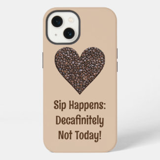 Estuche para teléfono divertido con café