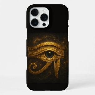 Funda Para iPhone 16 Pro Max Estuche para teléfono egipcio Oro Oro Ojo de Horus