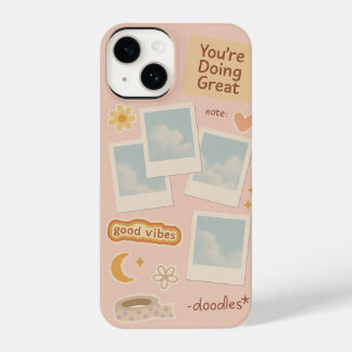 Funda Para iPhone 14 Estuche para teléfono estético Digital Collage