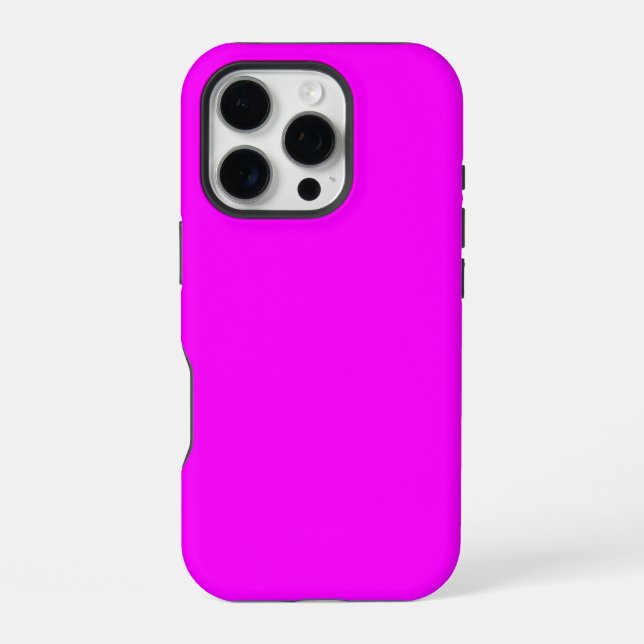 Funda Para iPhone Estuche para teléfono magenta rosa (Reverso )
