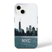 Estuche para teléfono NYC en blanco y negro
