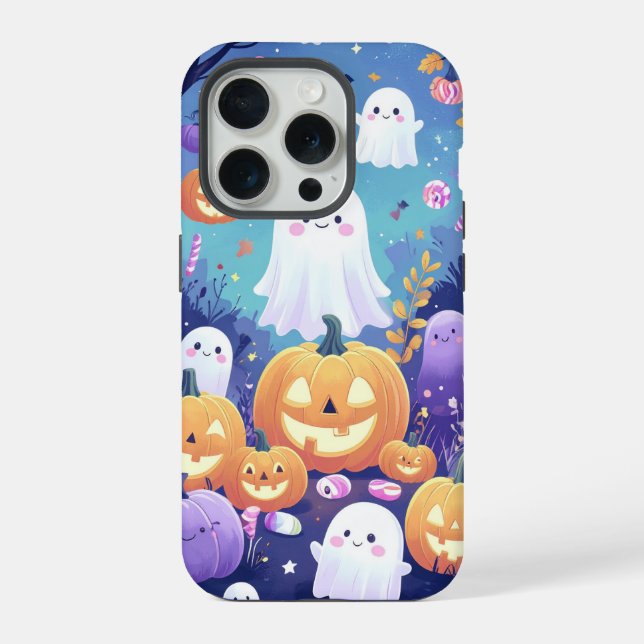 Funda Para iPhone Estuche Purple Cute Halloween para iPhone / iPad (Reverso )