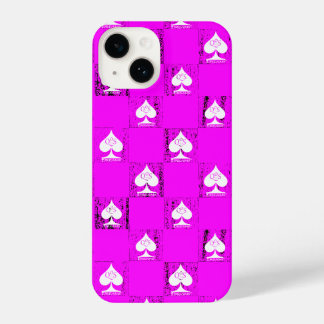 Funda Para iPhone 14 Estuche Queen of Spades Phone para cheques blancos