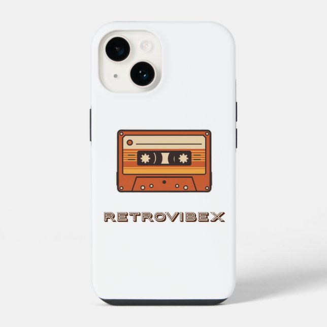 Funda Para iPhone Estuche Retro Cassette Phone - Estilo de época (Reverso )