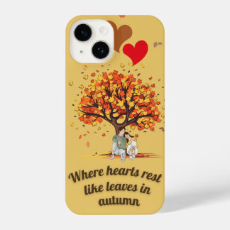 Funda Para iPhone 14 Estuche Romántico para iPhone de la pareja del árb