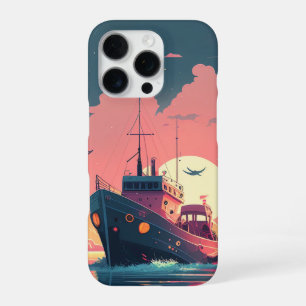 Funda Para iPhone 16 Pro Estuche Sunset Sailboat Journey _iphone