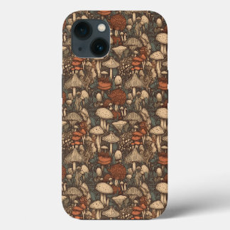 Estuche Trippy Cottagecore Mushroom para iPhone / 