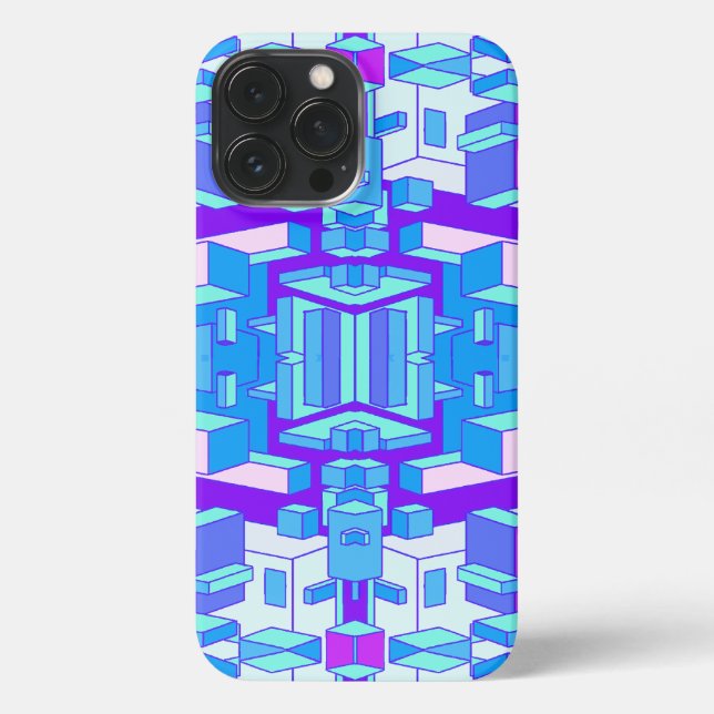 Funda Para iPhone Estuche Trippy Lilac y Blue Phone (Reverso )