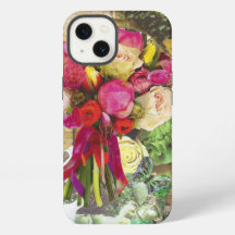 Estuche Vibrante Floral para teléfono celular