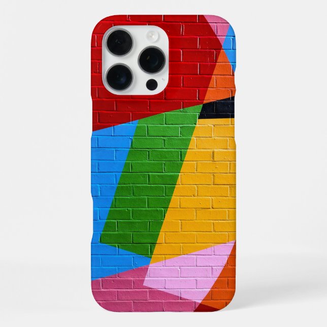 Funda Para iPhone Estuche Vibrante Geométrica de Ladrillo para teléf (Reverso )