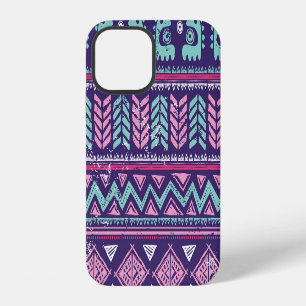 Funda Para iPhone 12 Étnica Tribal: Colorido Patrón Sin Mar.
