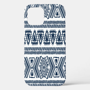 Funda Para iPhone 12 Étnico Tribal: Patrón continuo vintage.