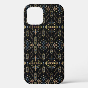 Funda Para iPhone 12 Étnico Vintage: Patrón continuo dibujado a mano